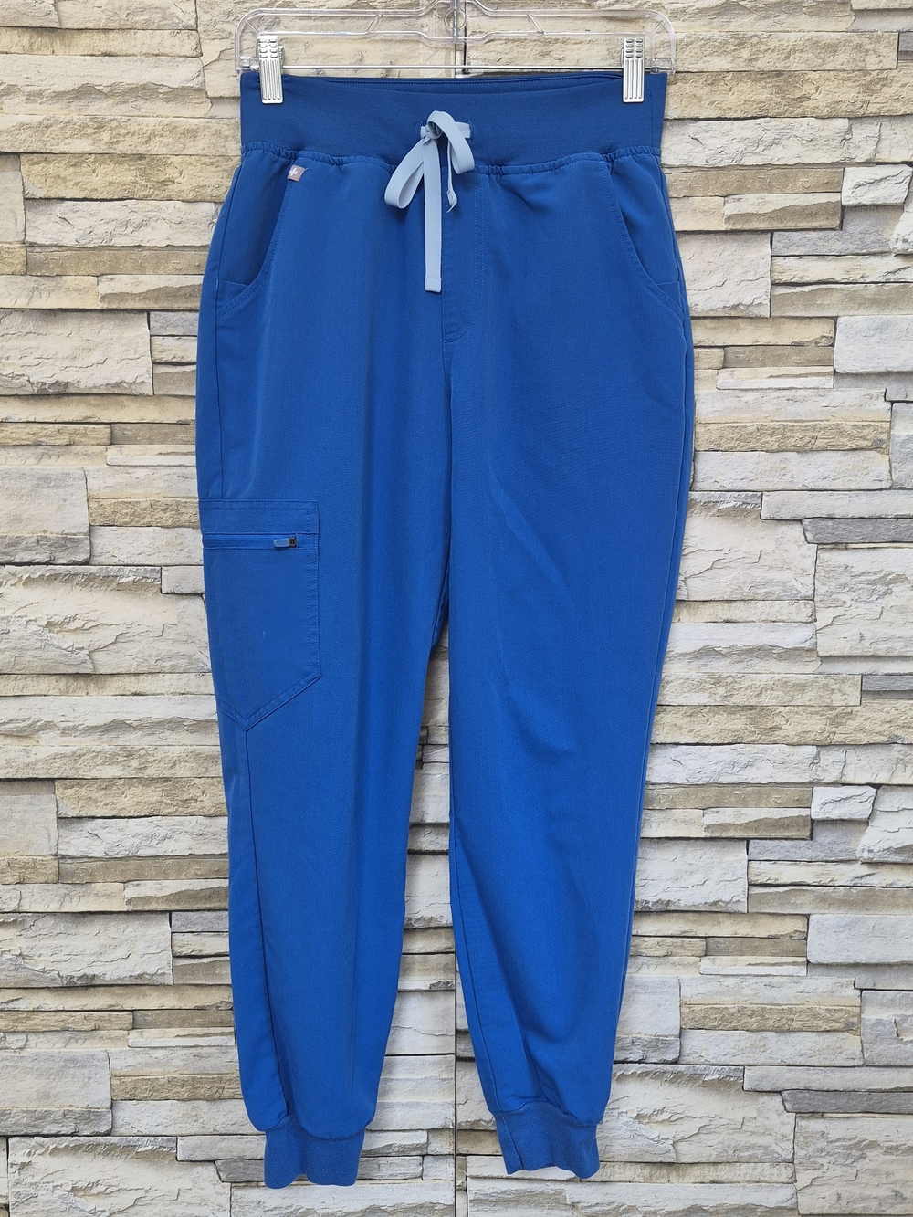 FIGS Scrubs Pants Women's Size S/P Blue Royal Medical Jogger Nursing Uniform